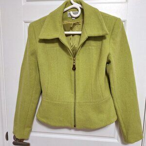 Jordan and Cole Wool Blend Lime Green Jacket Size Small